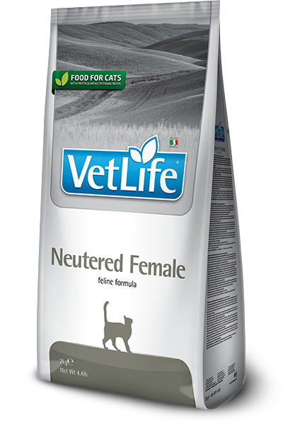 Farmina VetLife Neutered Female для стерилизованных, кастрированных кошек 2кг фото, цены, купить