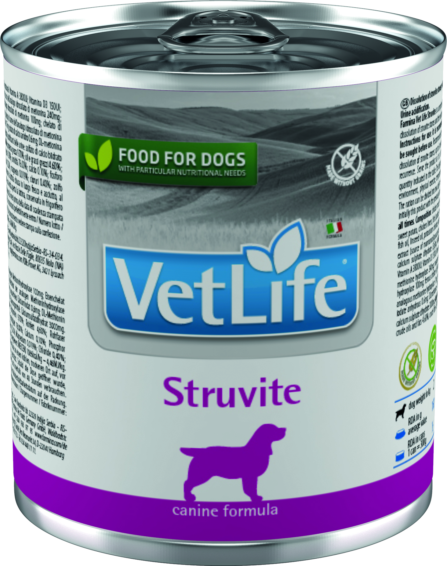 Farmina VetLife Struvite Консервы паштет 300г при струвитах у собак фото, цены, купить