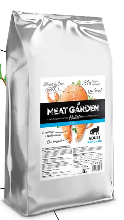 MEAT GARDEN BASIC  Лосось и креветка корм для кошек 8кг фото, цены, купить
