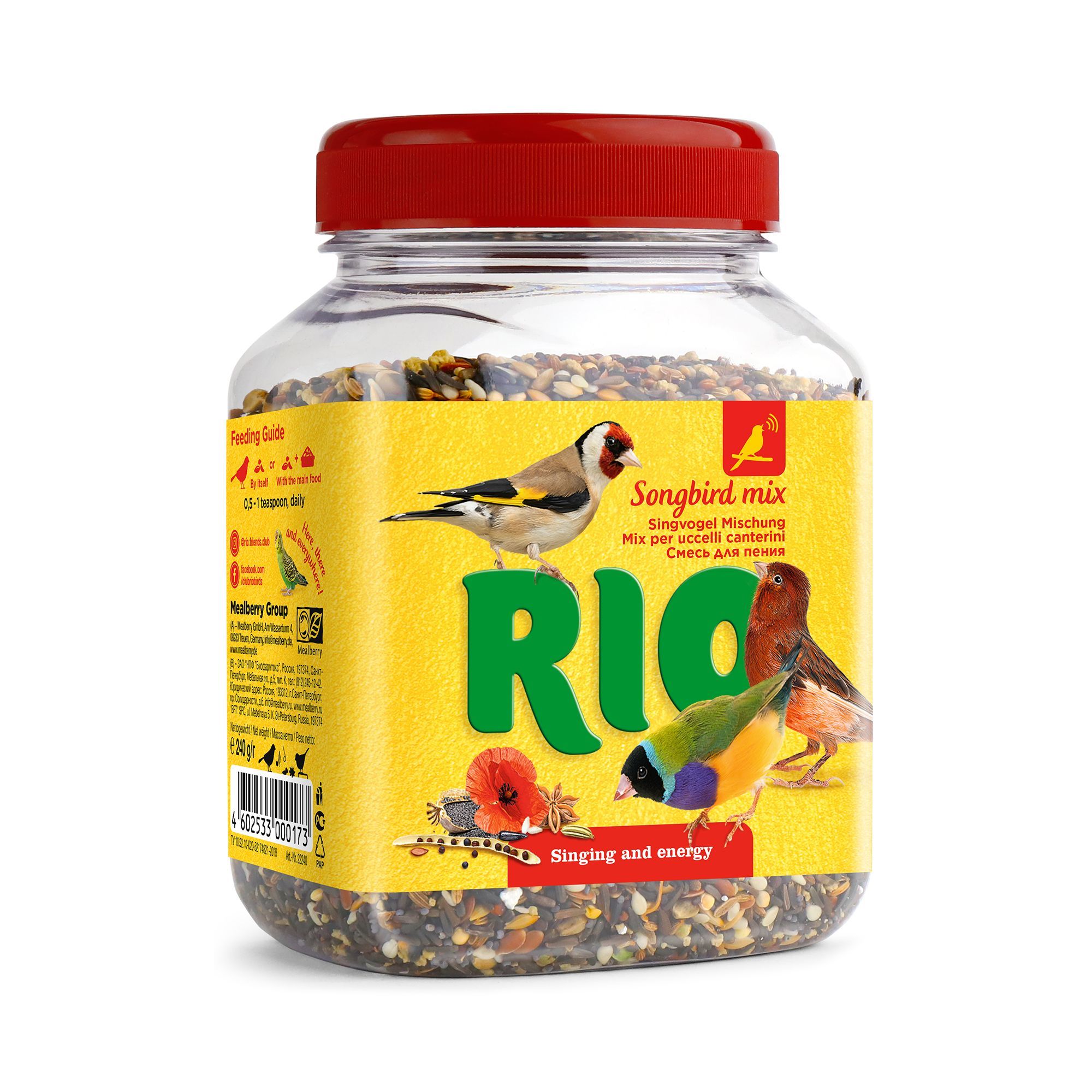 Лакомство RIO Смесь для Пения Канареек 240г фото, цены, купить