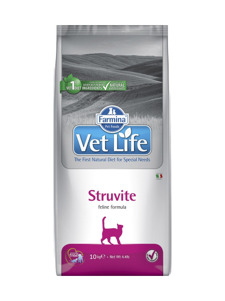 Farmina VetLife Struvite для растворения струвитных уролитов у кошек 10кг  фото, цены, купить