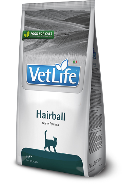 Farmina VetLife Hairball для выведения шерстяных комочков у кошек 2кг фото, цены, купить