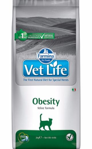 Farmina VetLife Obesity 2кг для кошек при ожирении фото, цены, купить
