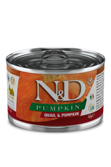 Farmina N&D MINI PUMPKIN Quail консервы тыква, перепел для собак мини пород 140г фото, цены, купить