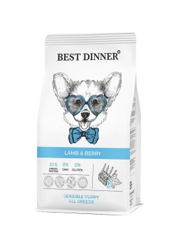 Best Dinner Puppy Sensible Lamb & Berry с ягненком и ягодами для собак и щенков 3кг фото, цены, купить