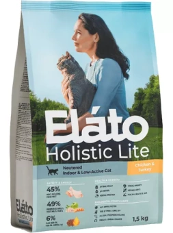 ELATO Holistic Lite Neutered Lamb & Turkey для стерилизованных кошек ягненок, индейка 1,5кг фото, цены, купить
