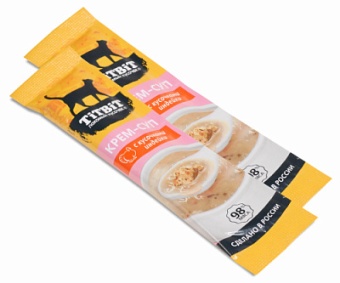 TiTBiT Крем-суп с кусочками индейки 2*10г для кошек фото, цены, купить