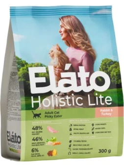 ELATO Holistic Lite Adult Cat Rabbit & Turkey / Picky Eater для привередливых кошек 300г фото, цены, купить