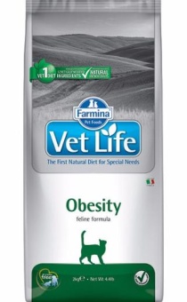 Farmina VetLife Obesity 2кг для кошек при ожирении фото, цены, купить